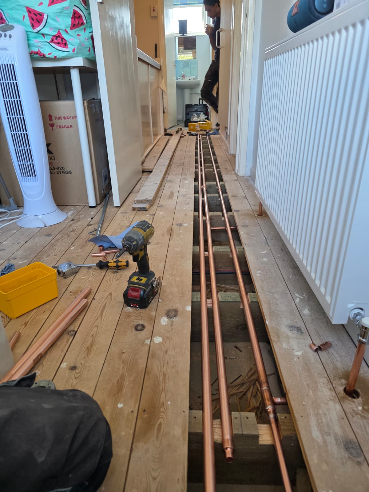 Engineer on site in Warwickshire