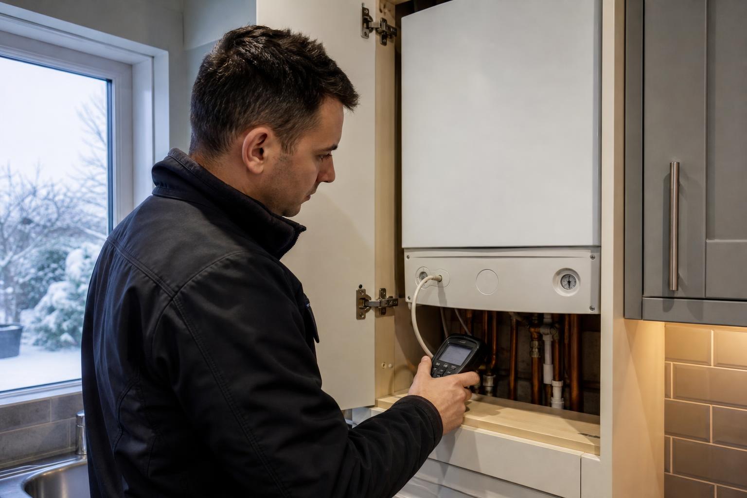 Engineer on site in Warwickshire