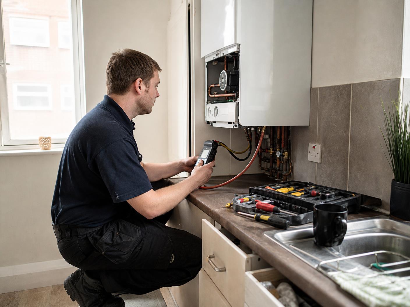 Engineer on site in Warwickshire